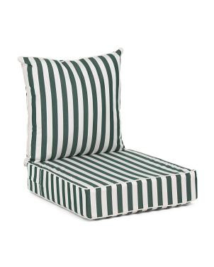Made In Usa Outdoor Deep Seat Contrast Cord Cushions Set | TJ Maxx