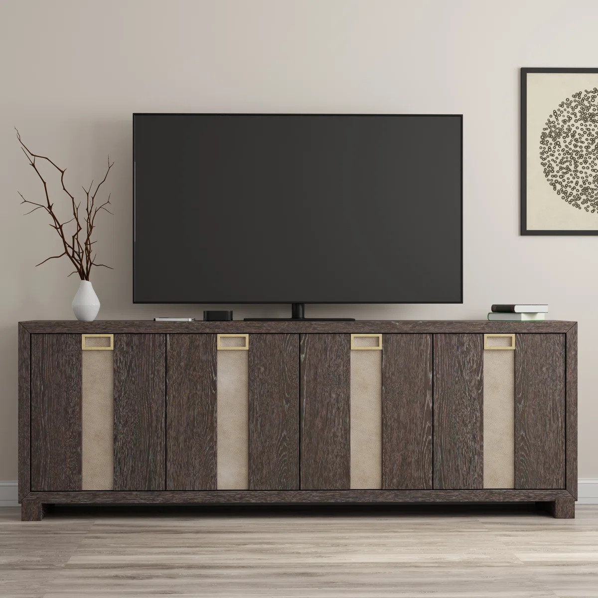 Javyn Unfinished TV Stand for TVs up to 88" | Wayfair North America