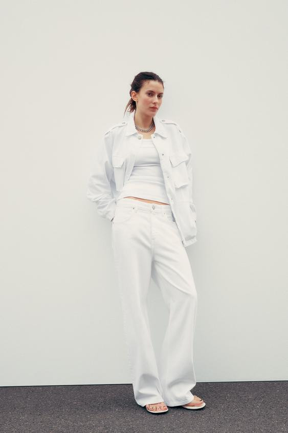 RELAXED OVERSIZE HIGH-WAISTED JEANS | Zara US