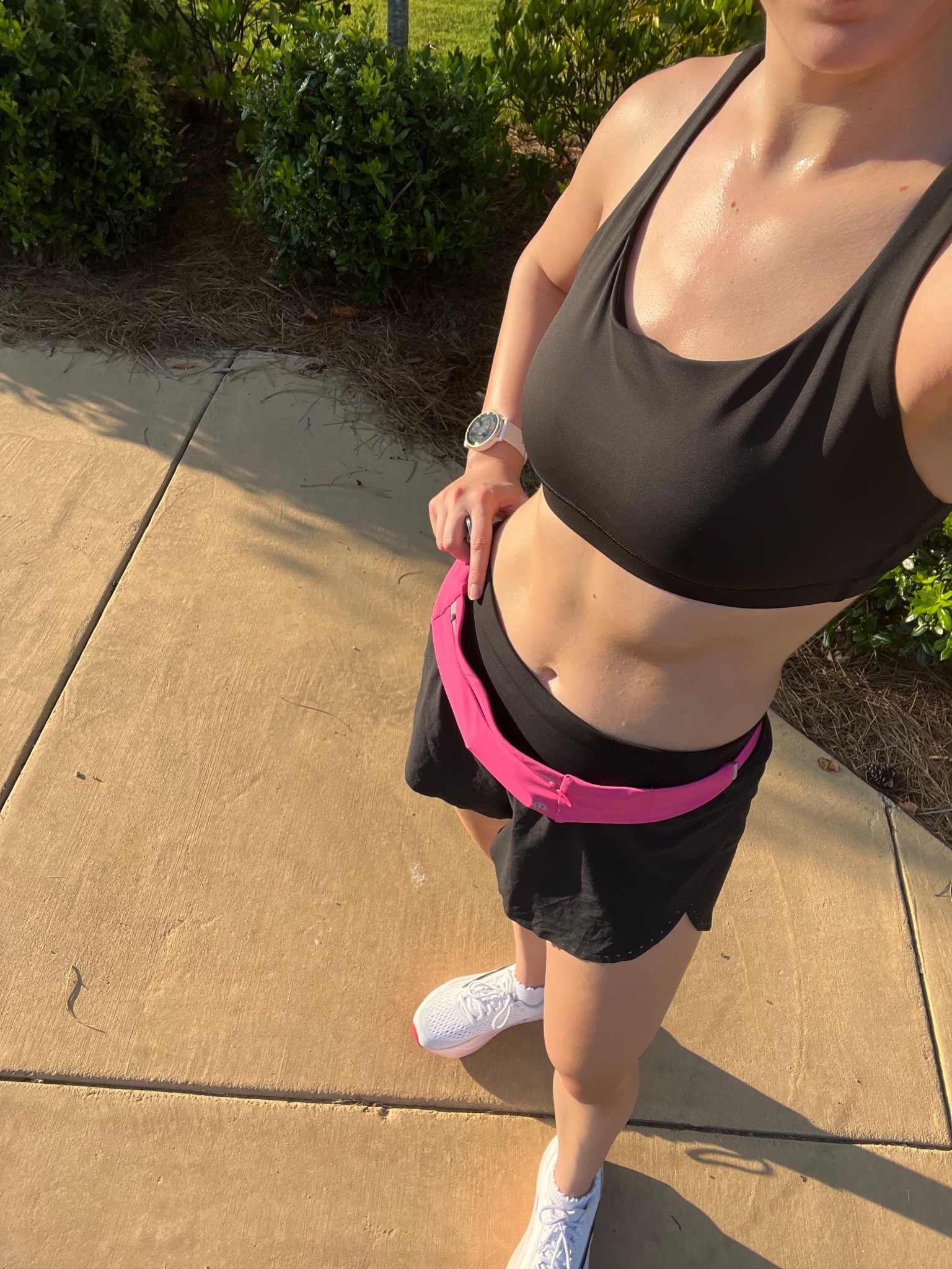 today’s AM running fit 🖤🩷