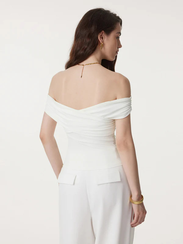 Criss Cross Off Shoulder New Airy Brami Top | OGLmove