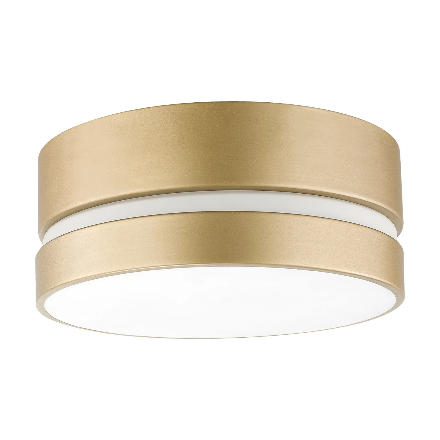Novogratz x Globe Aurora 2-Light Soft Gold Flush Mount Ceiling Light with Inner Frosted Shade, 60... | Walmart (US)