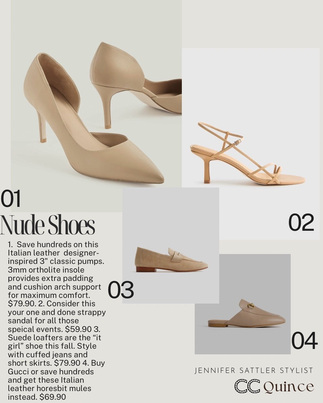 "If I had to rebuild my entire wardrobe from scratch with just 14 pieces, this is the brand Id trust -
JENNIFER SATTLER STYLIST