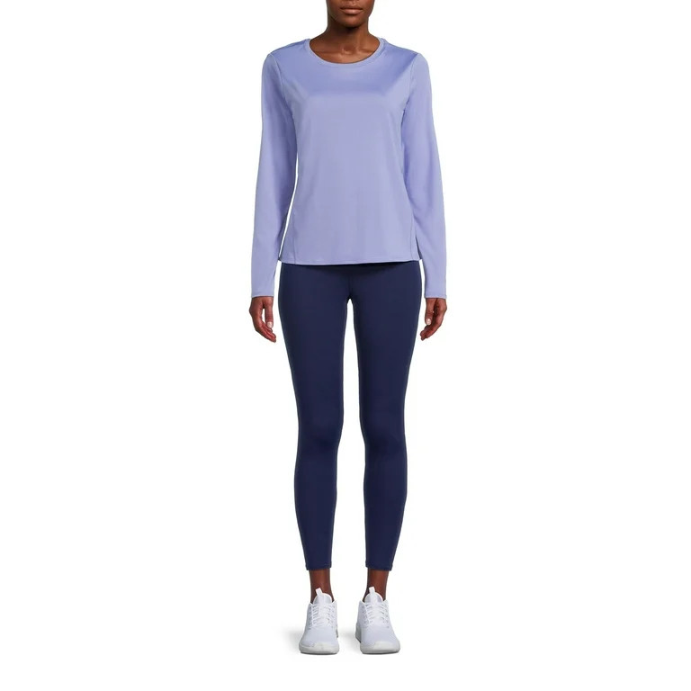 Athletic Works Women's Long Sleeve Tee and Leggings Set, 2-Piece | Walmart (US)