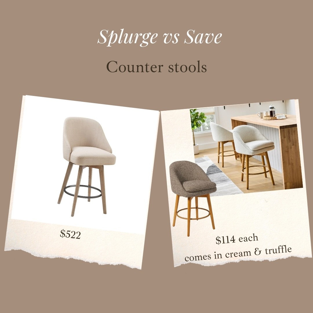 Brand new Walmart swivel counter stool!!!!!! From the same viral mira collection!!! One of the prettiest and best priced swivel chairs I’ve ever found! 😍😍 sellout risks 

#LTKSaleAlert #LTKHome #LTKStyleTip