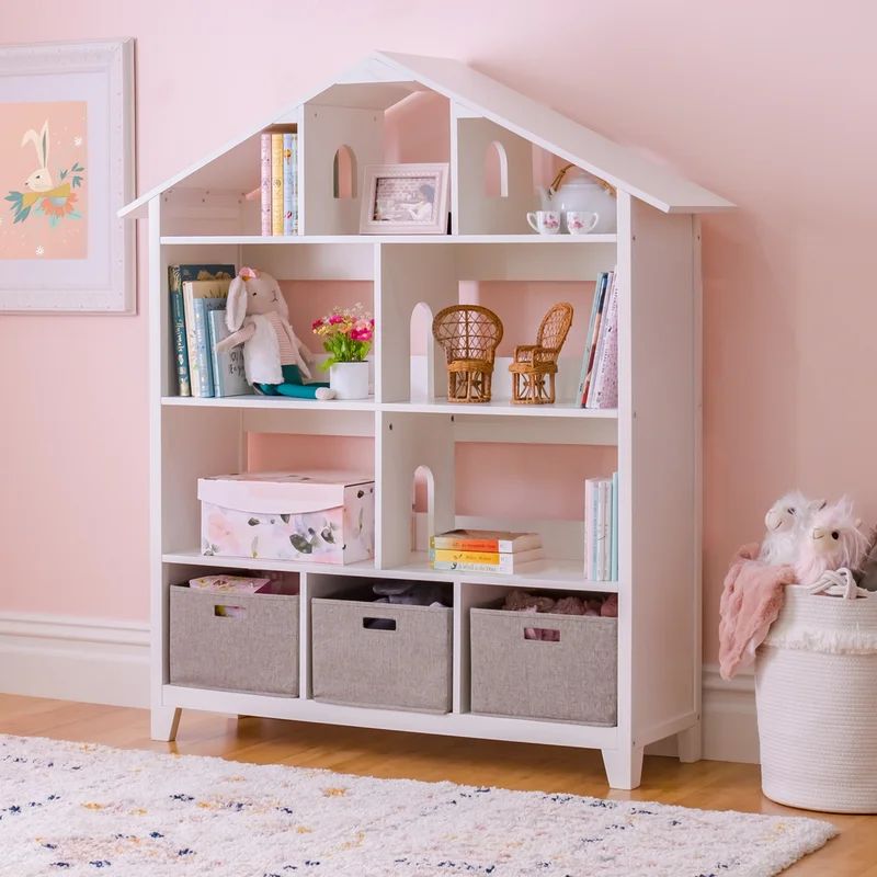 Martha Stewart Living & Learning Kids Dollhouse Bookcase 57.8" H X 51.7'' W | Wayfair North America