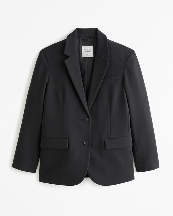 Women's Relaxed Suiting Blazer | Women's Matching Sets | Abercrombie.com | Abercrombie & Fitch (US)