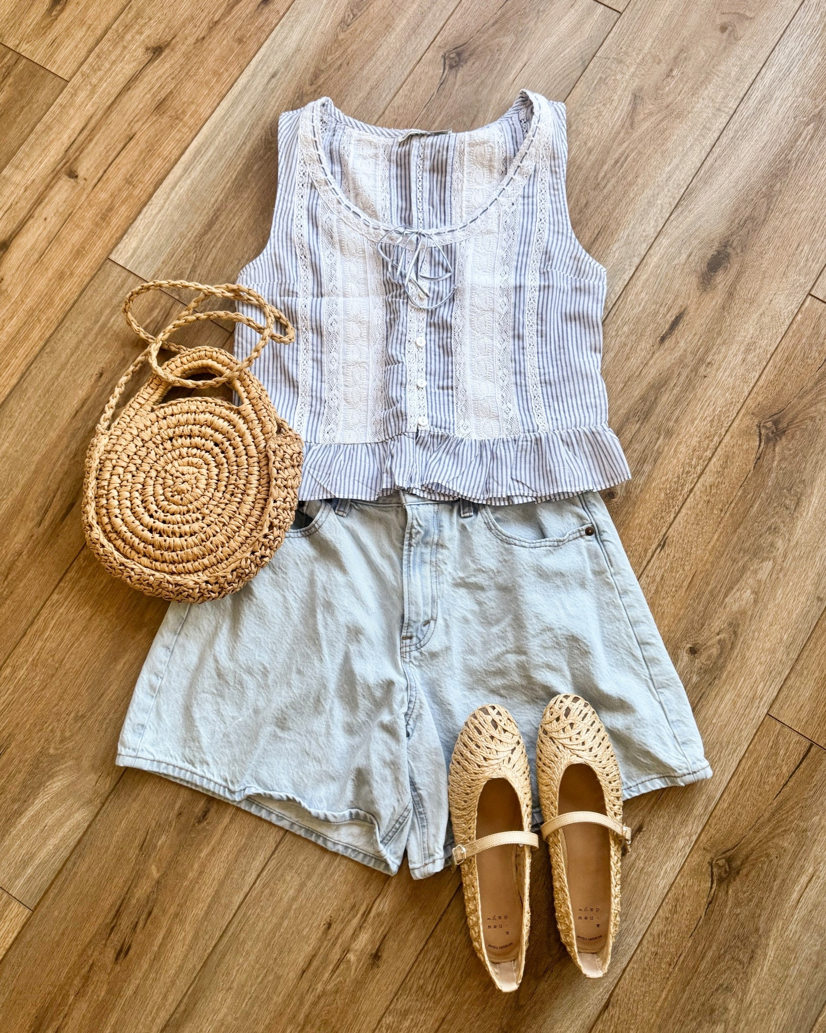 casual outfits. denim shorts outfit. cotton tank top. beach outfits. 

#LTKSaleAlert #LTKTravel #LTKootd