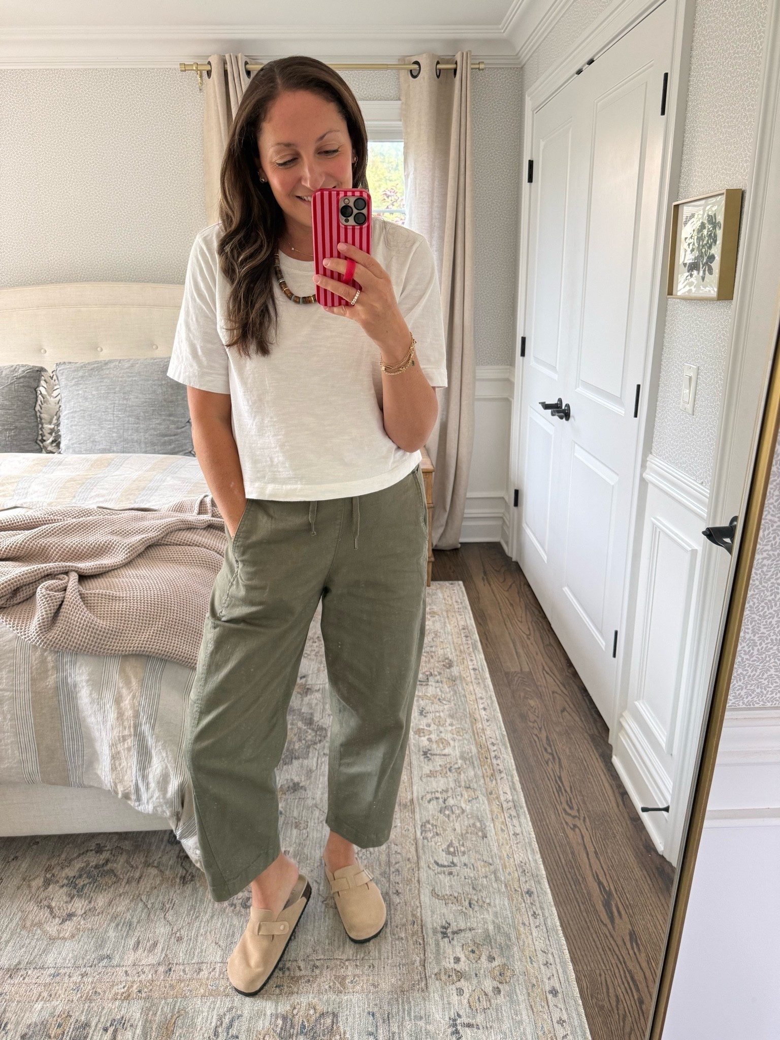 Easy fall OOTD but the real star is this pair of clogs from @Quince! So comfortable and true to size - they’re water repellent too!!  Available in a few colors..

#LTKootd #LTKmomlife #LTKOver40
