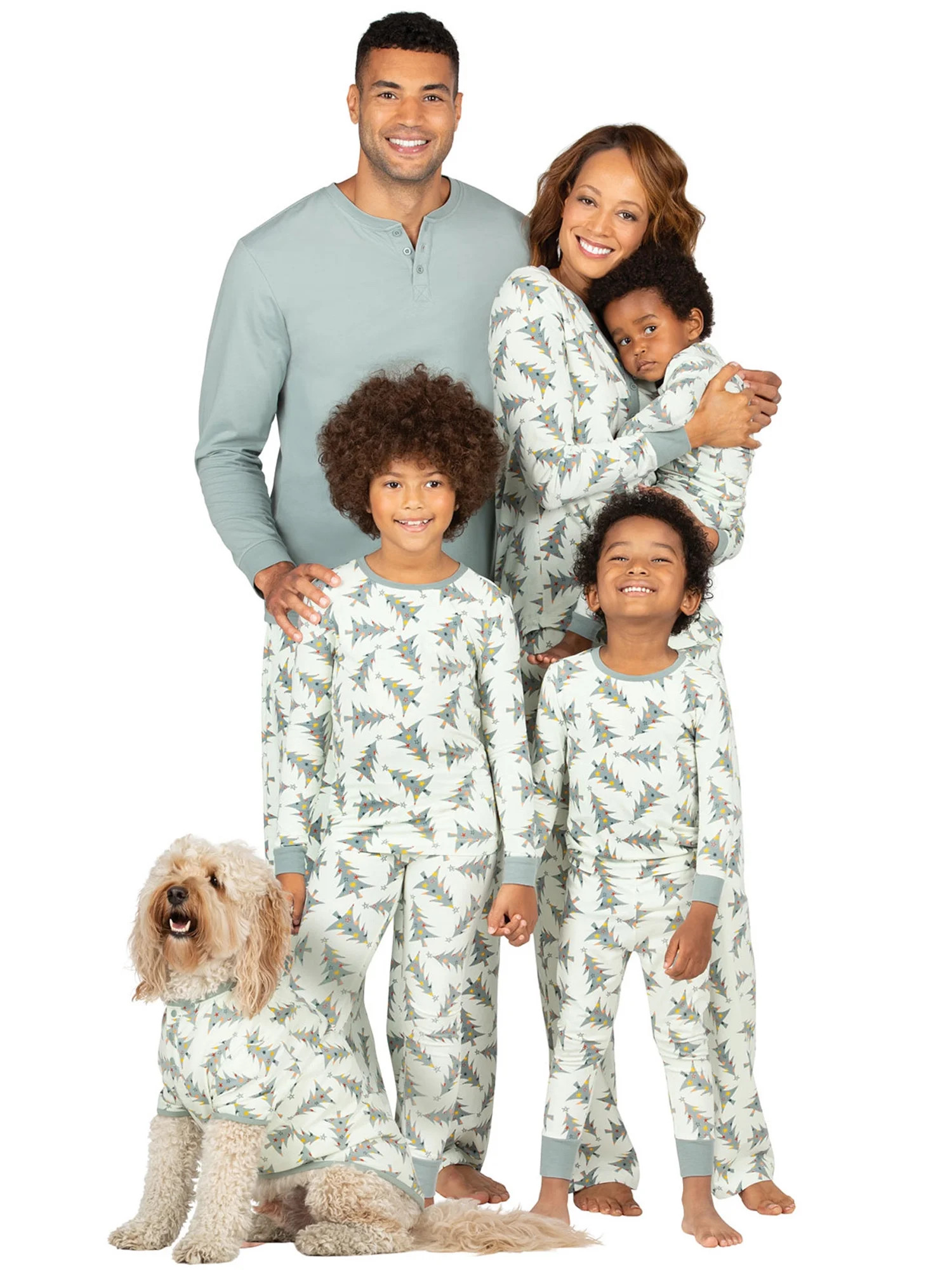 Ma&Baby Family Pajamas Set Matching Xmas Christmas tree Pjs Nightwear for Pet Baby Kid Dad Mom | Walmart (US)