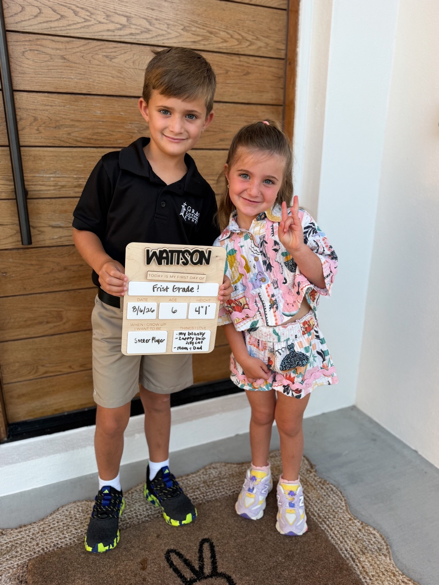 We’ve been suing this adorable sign for the past couple of years! I love that you can swap out the name plates, and the message on it! There are so many cute ones!

#LTKmomlife #LTKKids