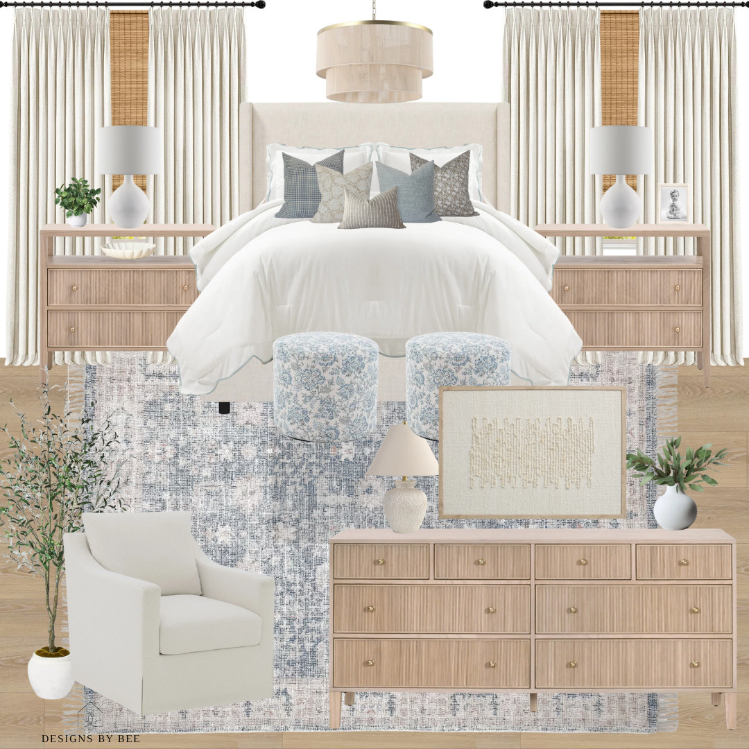 primary bedroom, bedroom decor, bedroom design, blue bedroom, neutral bedroom, calming bedroom, transitional style, coastal bedroom, modern traditional, serene color palette, neutral tones, soft blues, organic modern, minimalist bedroom, classic bedroom, scandi style, upholstered bed, neutral bedding, bedroom lighting, bedroom inspiration, area rug, nightstand decor, bedroom furniture, cozy bedroom, relaxing space 

 #LTKHome #LTKStyleTip #LTKFamily