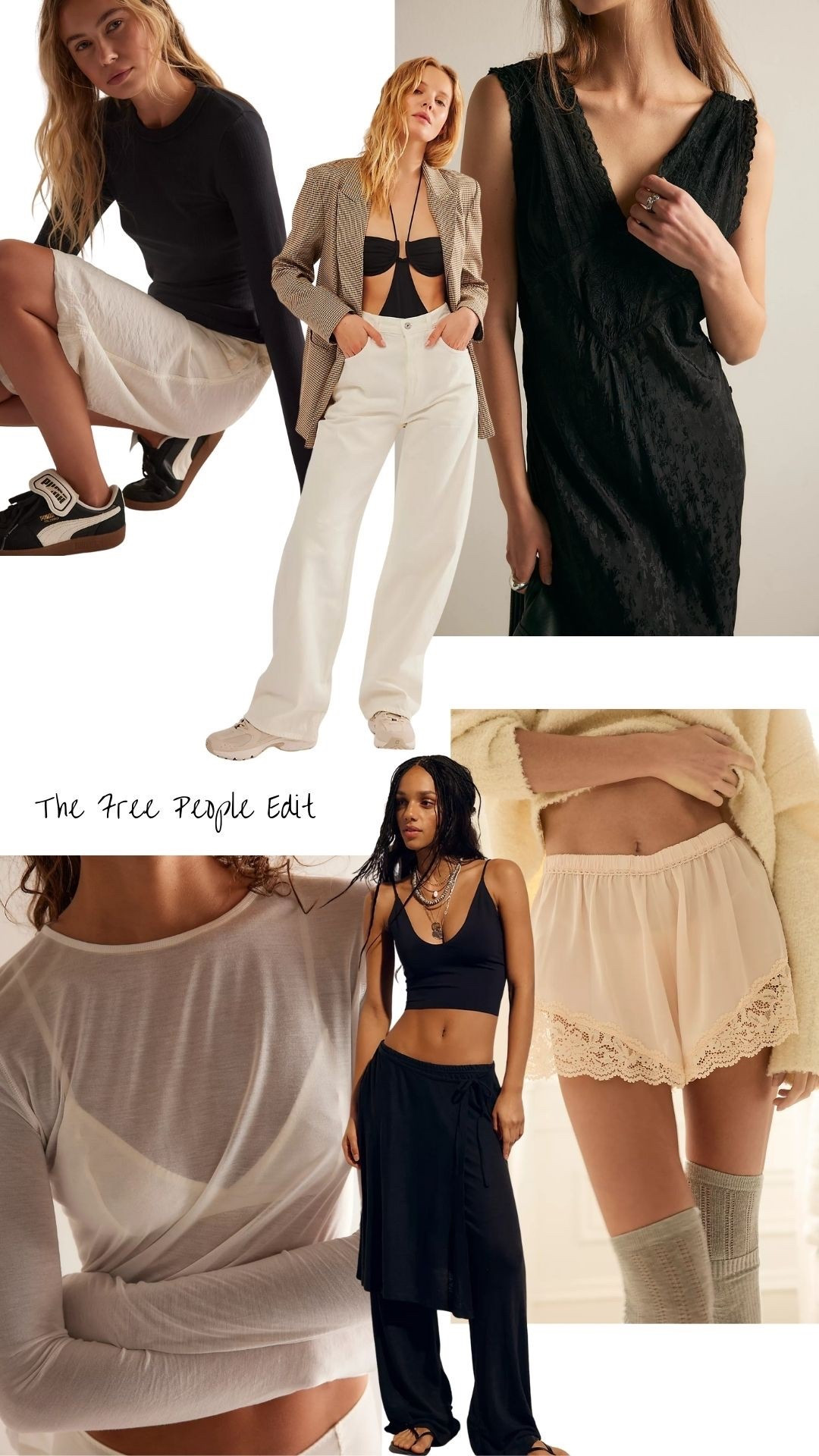 The Free People Edit 🖤 
New In | FP Intimates | Silk Shorts | Denim | Night Dress | Tee | Base Layer | Baggy Jeans | Ayla Jeans | Skirt & Trousers 

#LTKstyletip #LTKwinter #LTKjeans