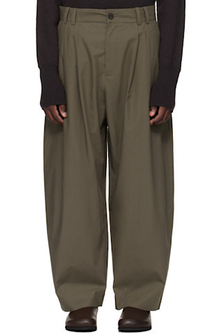 Khaki Yale Trousers | SSENSE
