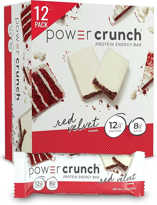 Power Crunch Protein Wafer Bars, High Protein Snacks with Delicious Taste, Red Velvet, 1.4 Ounce ... | Amazon (US)