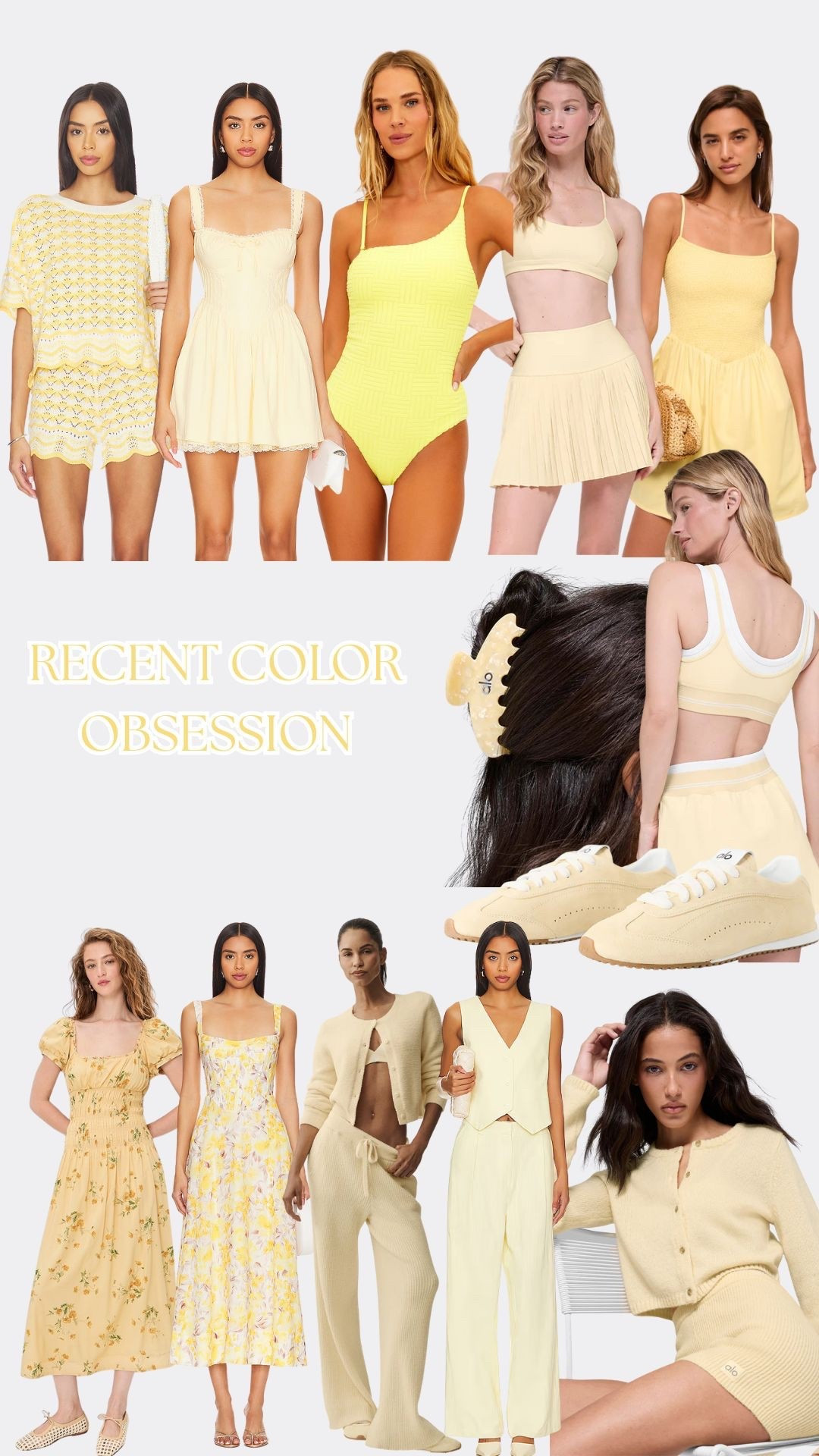 My recent color obsession ☀️ 