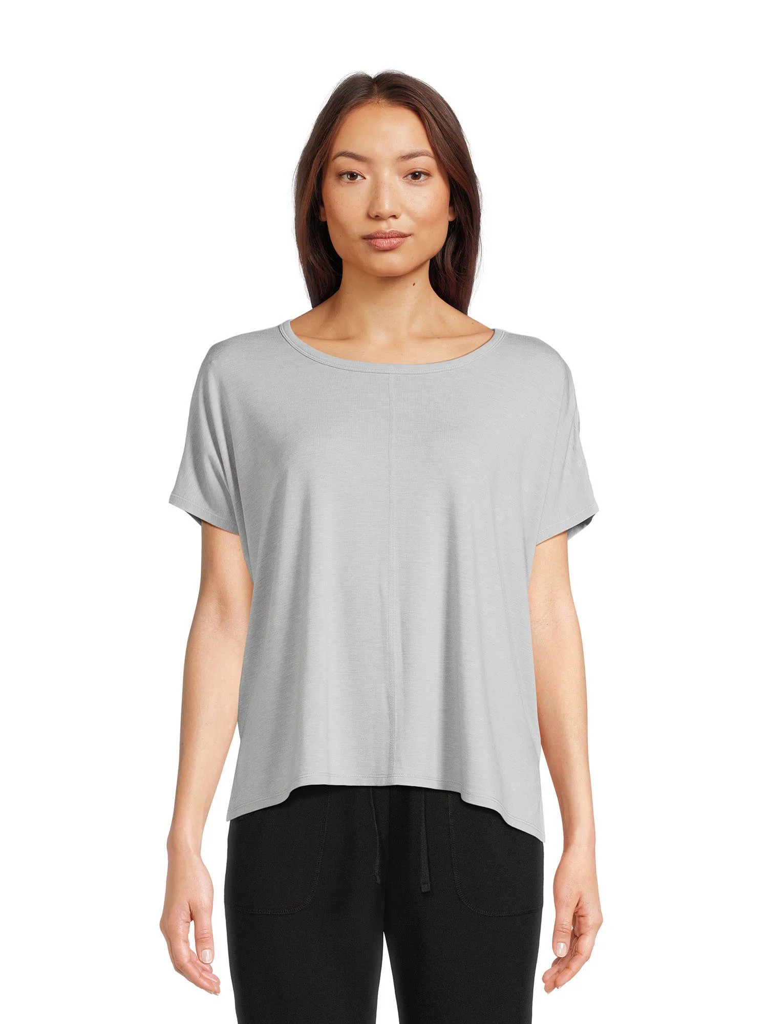 Athletic Works Women’s Dri More Dolman Sleeve Tee with Side Slit, Sizes XS-3XL - Walmart.com | Walmart (US)