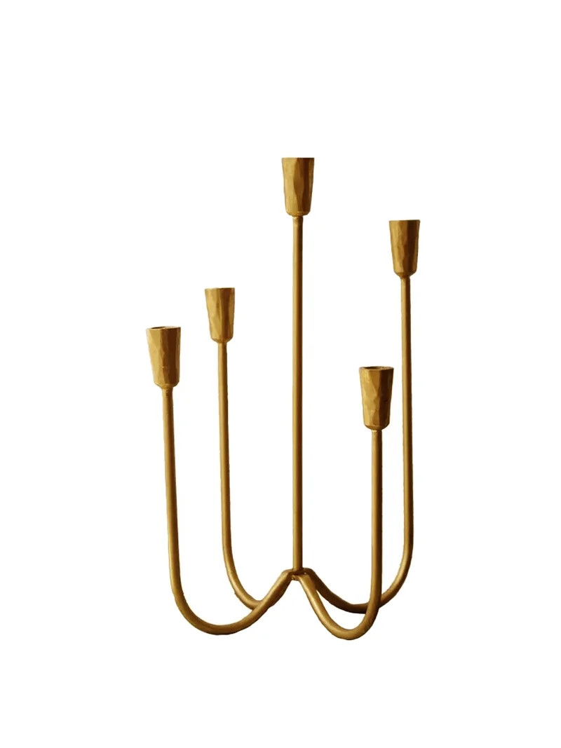 Better Homes & Gardens Heritage Gold 5-Taper Candelabra | Walmart (US)
