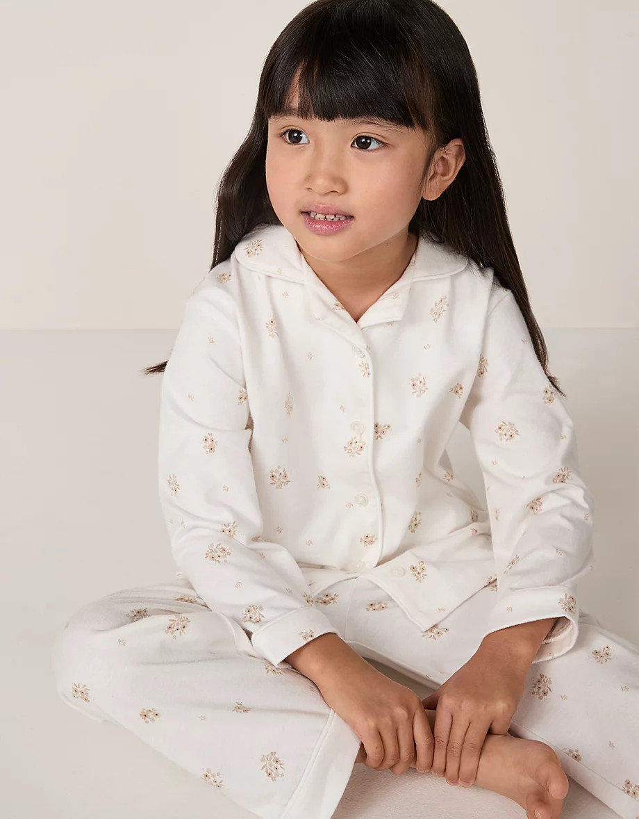 Organic Cotton Relaxed Fit Traditional Hattie Floral Pyjamas (2–12yrs) | The White Company UK & ROW