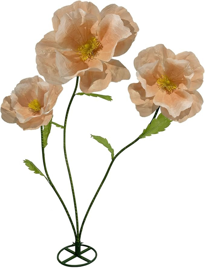 3Pcs Large Giant Artificial Flowers Decoration - Artificial Giant Paper Flowers for Wedding Gradu... | Amazon (US)