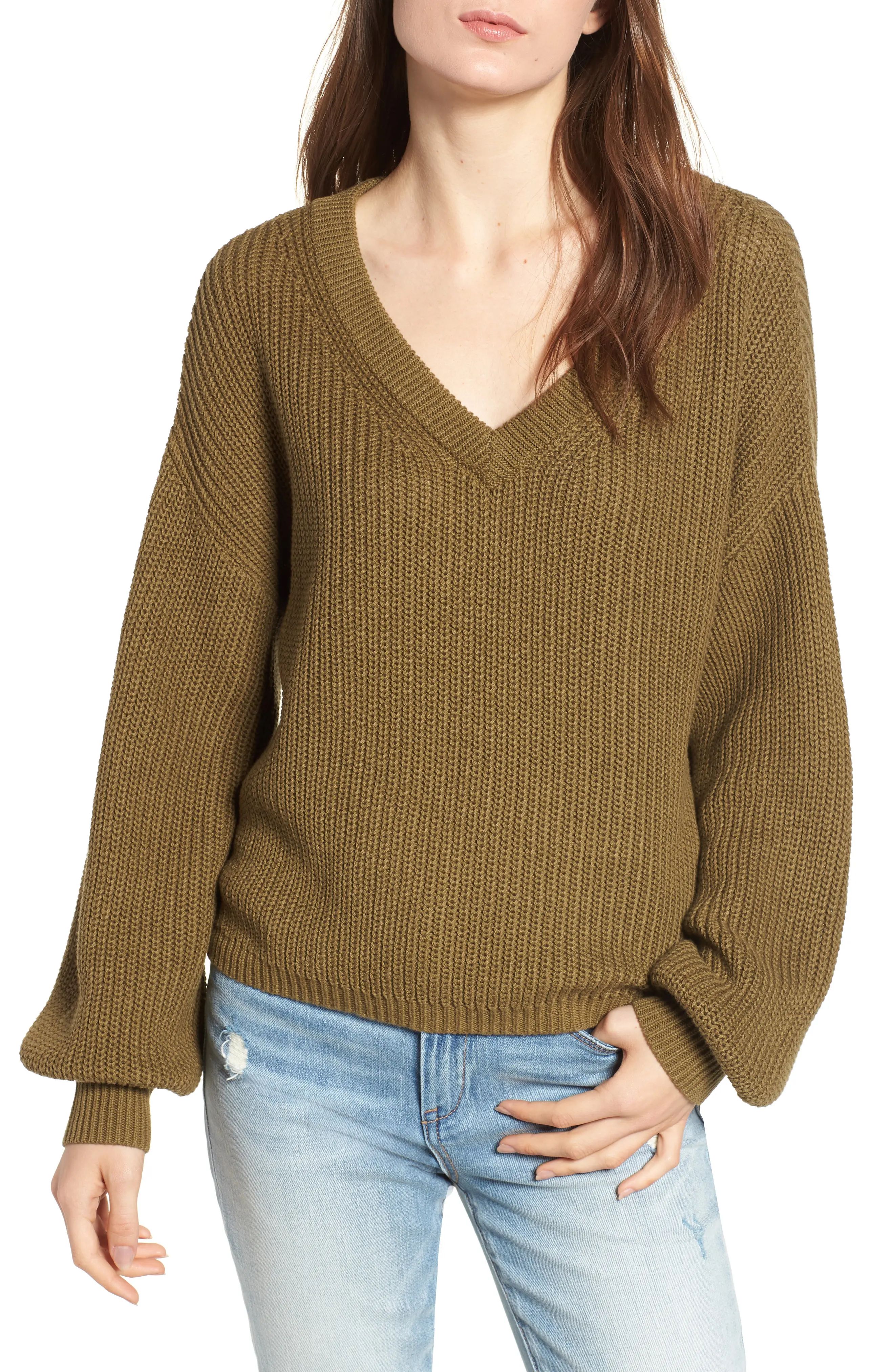 BP. V Neck Cotton Sweater | Nordstrom