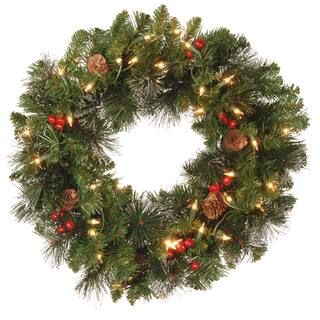 20" Pre-Lit Crestwood® Spruce Wreath | Michaels Stores