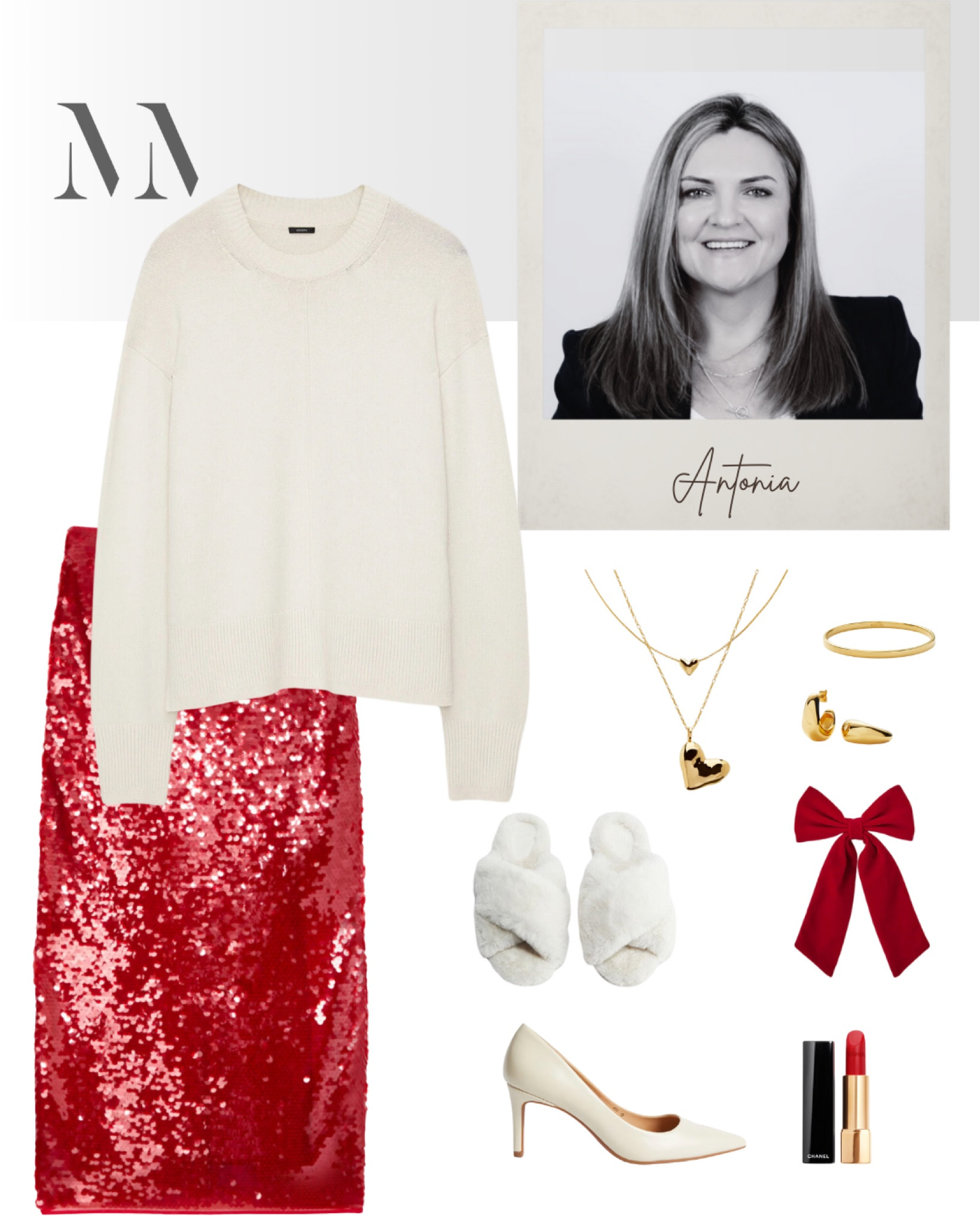 Antonia (Brand/PR Director here at MM Personal Styling Academy) Christmas outfit (we’re loving the red sparkles). 

#LTKeurope #LTKuk #LTKpartywear