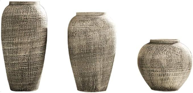 Swwin Ceramic Vase Set Retro Country Vase for Home Decor Rustic Vase Great for Centerpieces Offic... | Amazon (US)