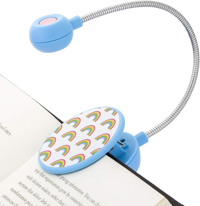WITHit Dabney Lee Clip On Book Light – Rainbow – LED Reading Light for Books and eBooks, Dimm... | Amazon (US)