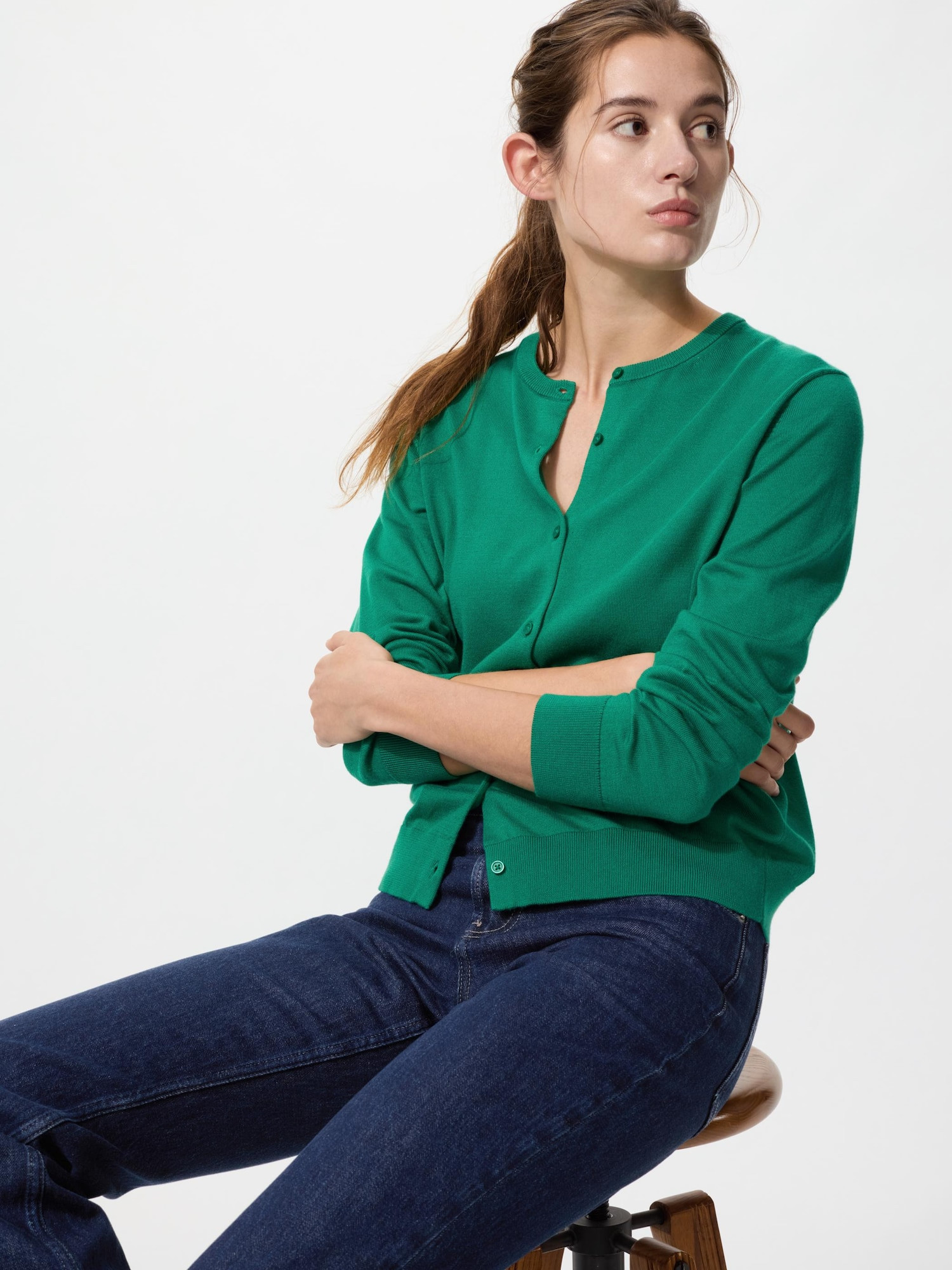 UNIQLO Women's UV Protection Cardigan, Green, 2XL | UNIQLO (US)