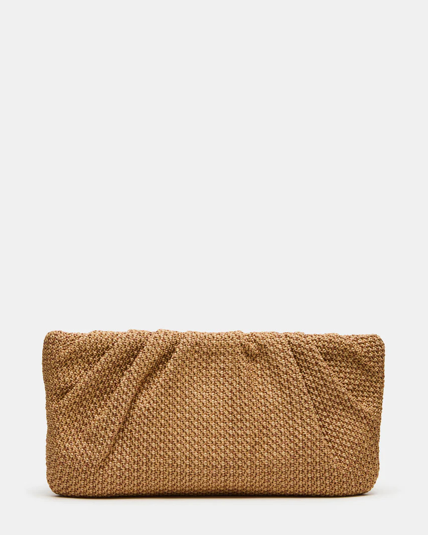 PALOMAA Bag Natural Straw Clutch Crossbody Handbag | Steve Madden (US)