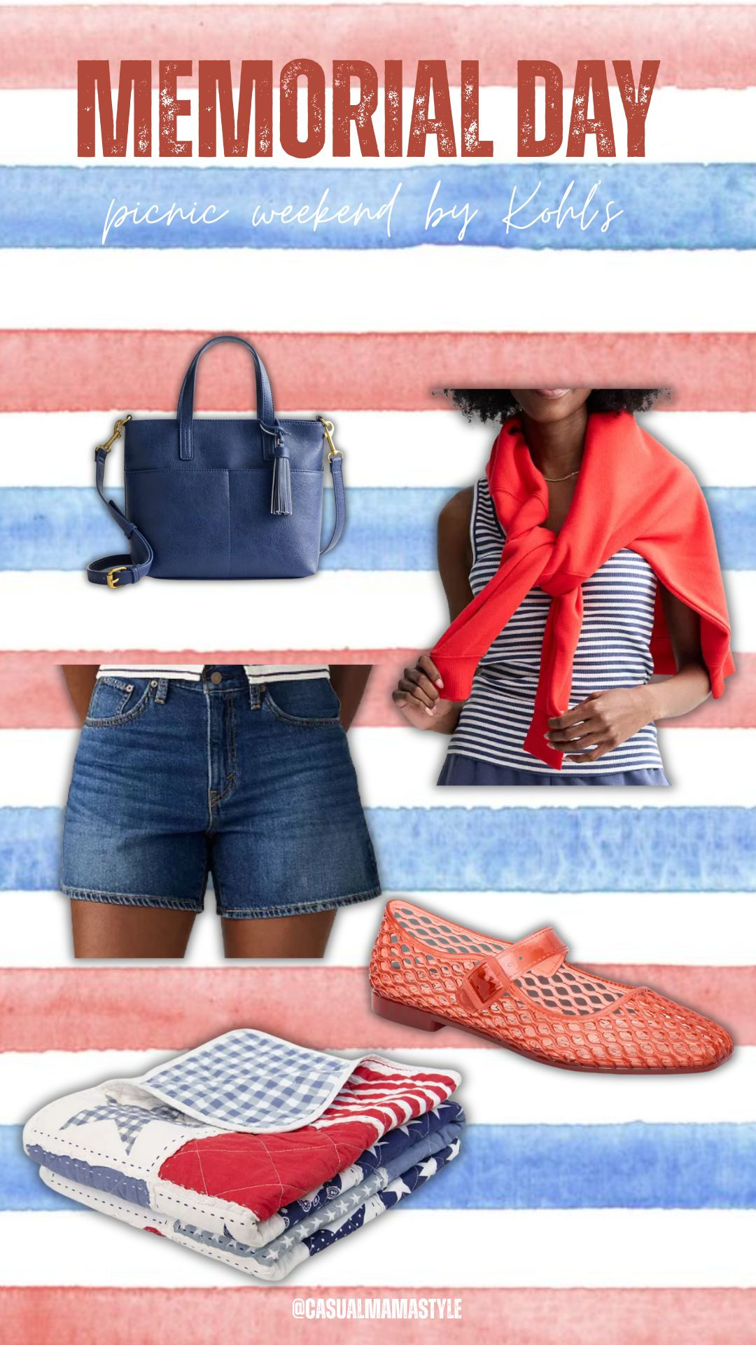 Memorial Day is here! This adorable outfit is fit for this weekend from @kohls . #kohlspartner #kohls 
If you're running around to all the gatherings grab this look with code:SAVE20  

 #LTKgrwm #LTKootd #LTKSeasonal