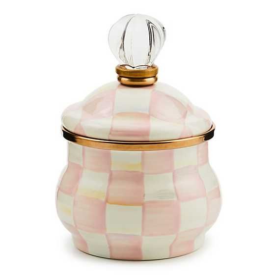 Rosy Check Lidded Sugar Bowl | MacKenzie-Childs