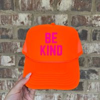 Be Kind Neon Trucker Hat | Hats Custom Trip Summer Boat Coastal | Etsy (US)