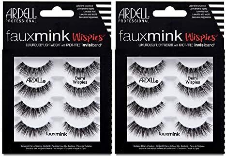Ardell False Lashes Faux Mink Demi Wispies Multipack, 2 pk x 4 pairs | Amazon (US)