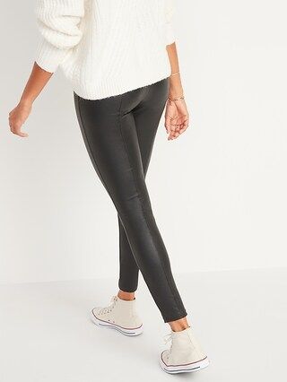 High-Waisted Stevie Faux-Leather Pants for Women | Old Navy (US)