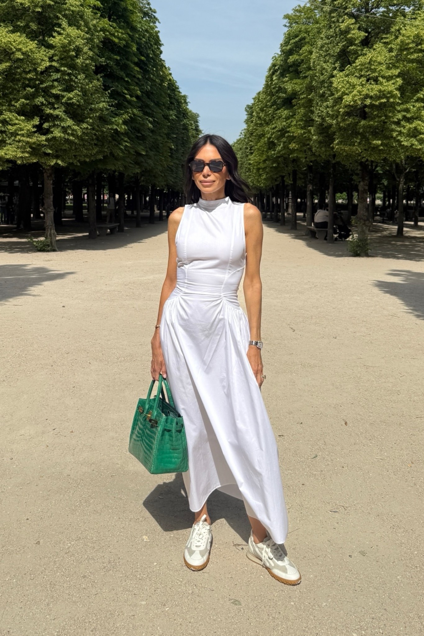 OOTD Day 2 in Paris. 
Activity: Museum
Dress linked and for accessories similar items linked.

Sneakers: Hermes Jet Sneaker 

Sunglasses: Frames linked, glass color Blue
L.G.R MARRAKECH BOLD 6307

#LTKgrwm #LTKOver40 #LTKTravel