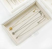 hblife Clear Jewelry Box Acrylic Velvet Jewelry Organizer for Women with 3 Drawers Ring Earring N... | Amazon (US)