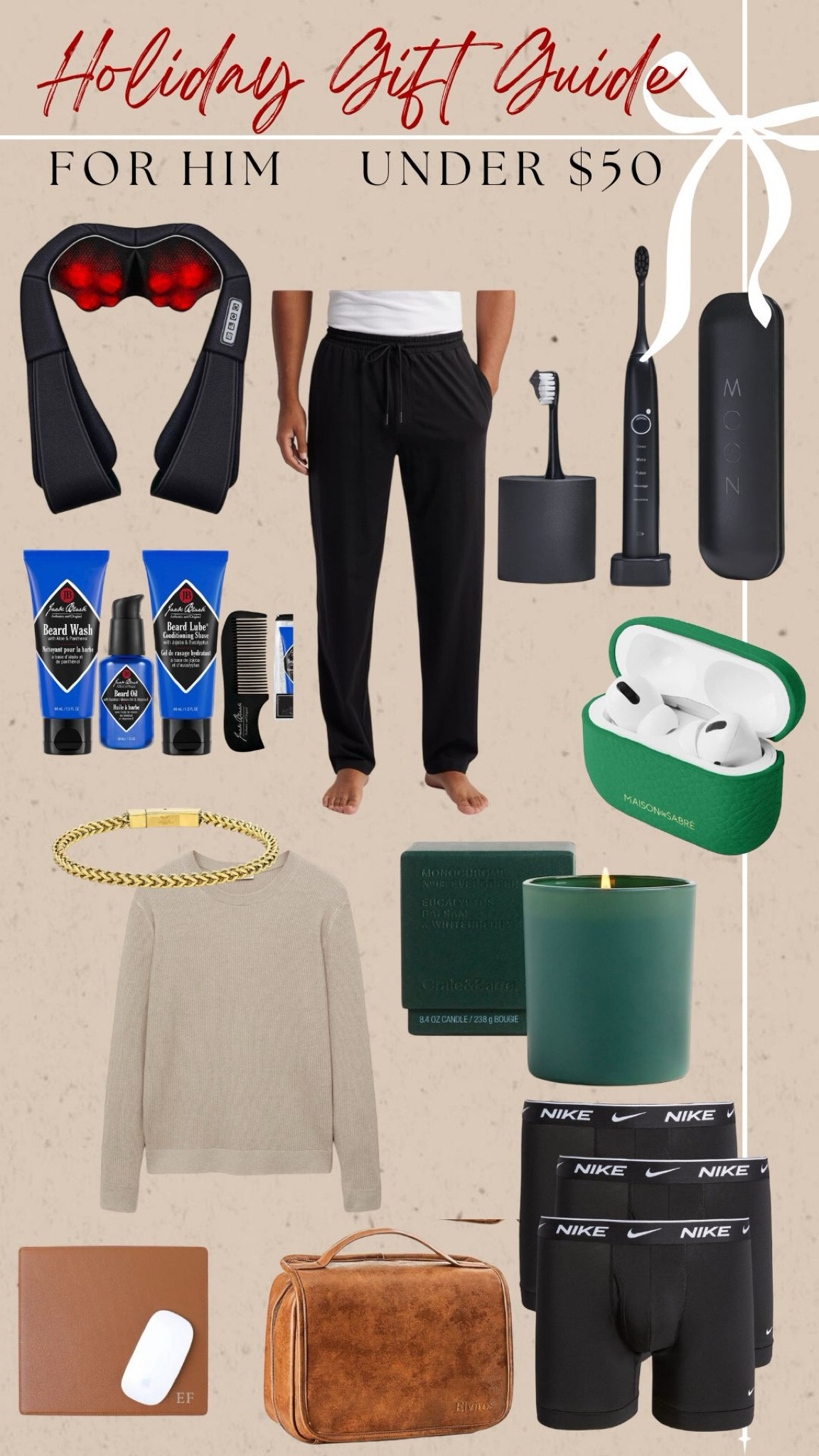 gifts for him under $50! 🎄☺️

#LTKCyberWeek #LTKGiftGuide #LTKHoliday