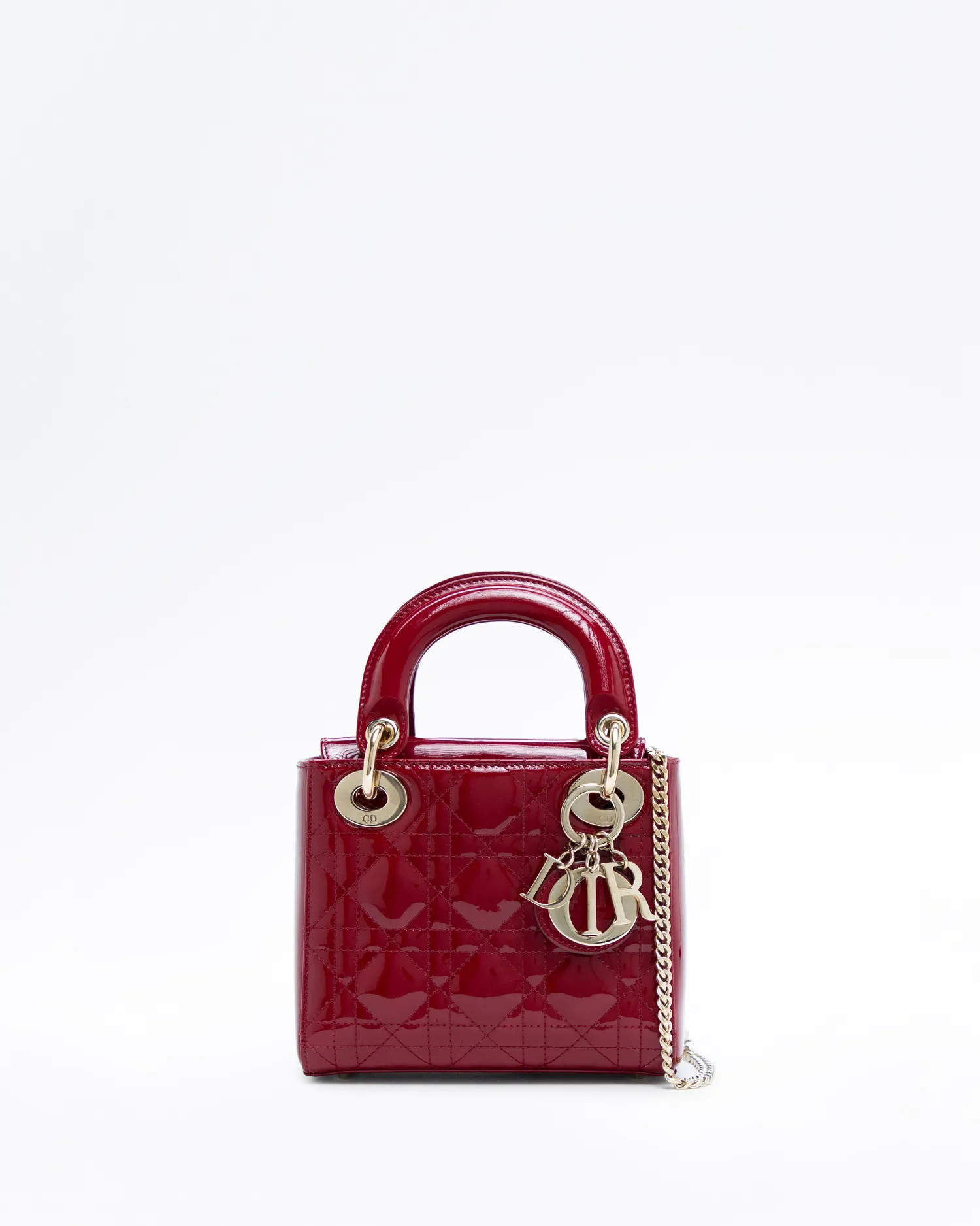 Patent Cannage Mini Lady Dior Bag | Vivrelle