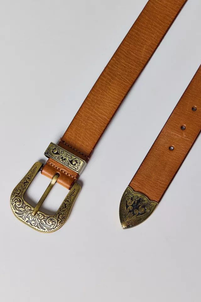 BDG Jennie Western Belt in Brown, Women's at Urban Outfitters | Urban Outfitters (US and RoW)