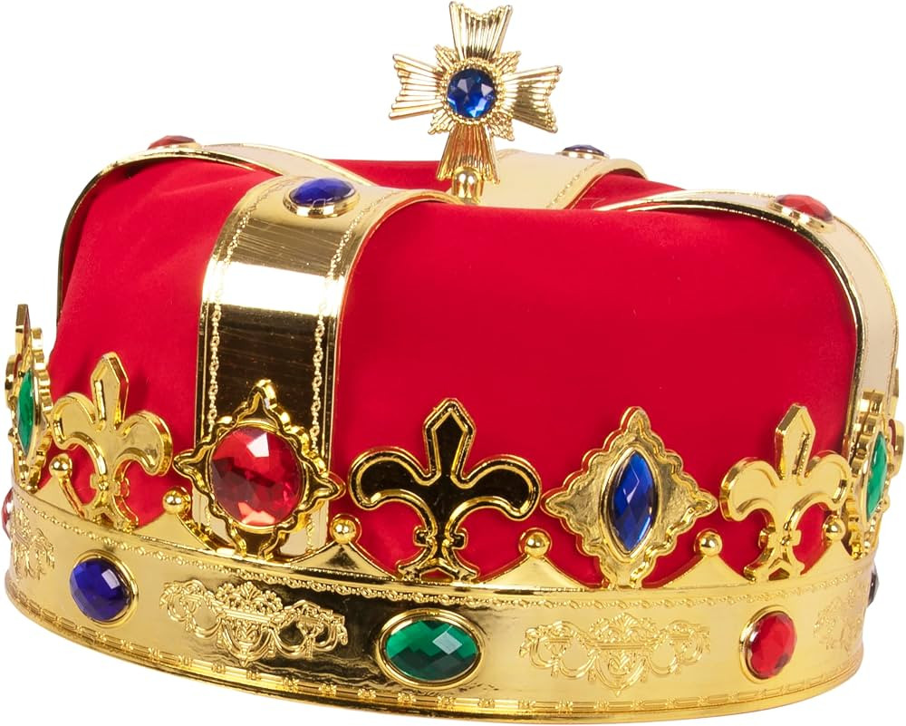 Kangaroo Regal King Crown Red and Gold | Amazon (US)