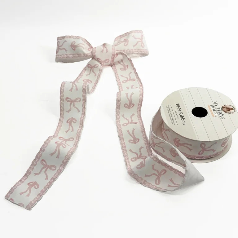 Pink Bow Easter Ribbon, 18', by My Texas House | Walmart (US)