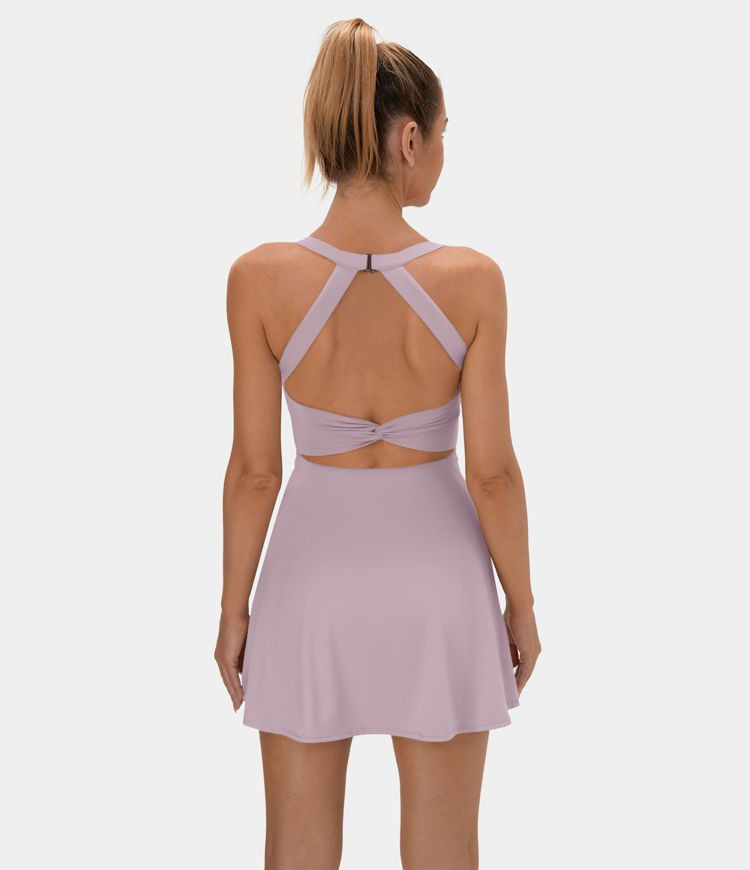 Backless Twisted Active Dress-Easy Peezy Edition | HALARA