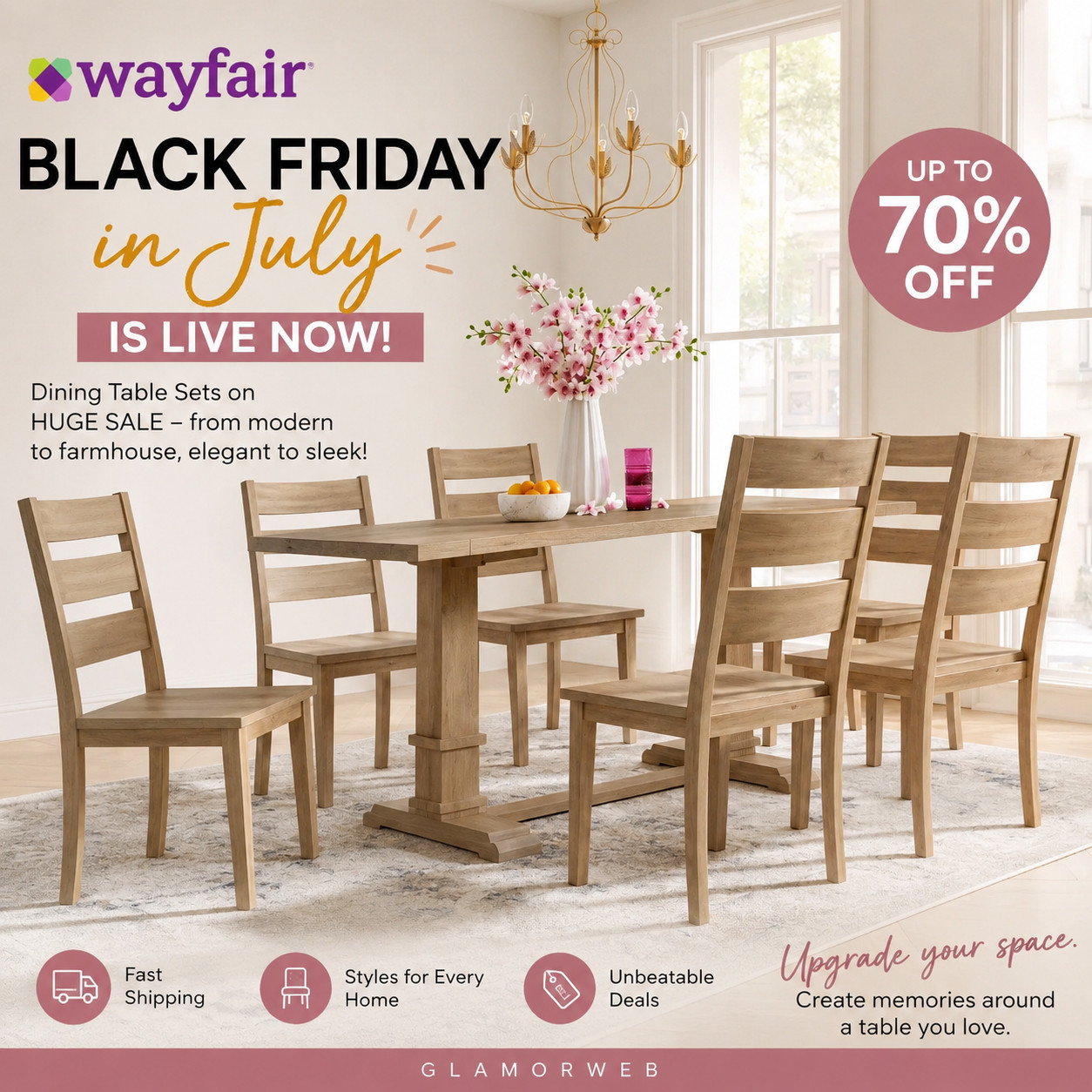 This is your reminder that your home deserves to feel good too 🫶✨ Wayfair’s Black Friday in July is here and the dining tables are calling my name. From minimal modern looks to cozy farmhouse pieces, everything just feels so intentional. It’s the kind of upgrade that makes you want to slow down, cook more, host more, and just enjoy your space. And honestly… we love that energy.

#DiningRoomDecor #WayfairSale #BlackFridayInJuly #HomeAesthetic #InteriorGoals #ModernFarmhouse #LTKHomeInspo #DecorIdeas #CozyLiving #Glamorweb 

 #LTKSeasonal #LTKHome #LTKSaleAlert
