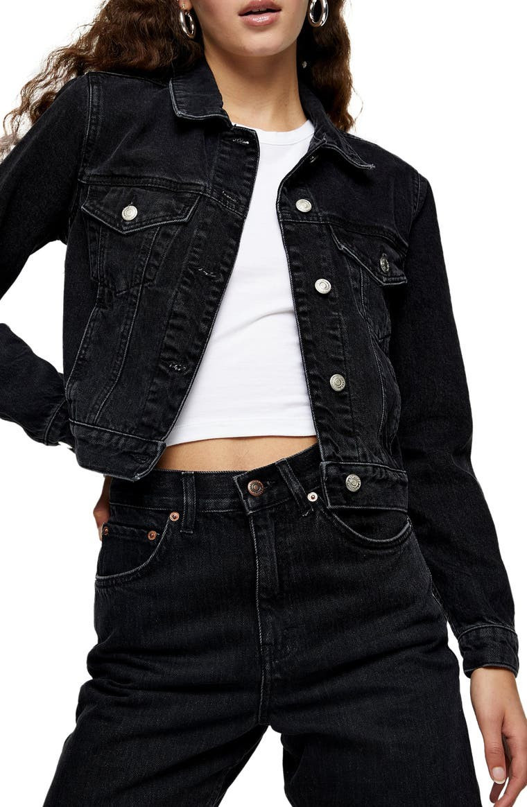 Tilda Washed Black Denim Jacket | Nordstrom
