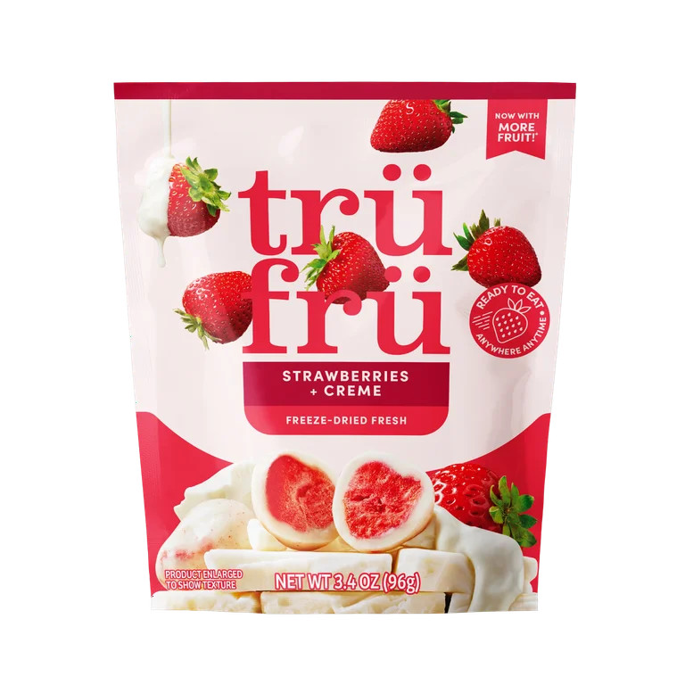 Tru Fru Freeze Dried Strawberries & Crème, 3.4 oz | Walmart (US)