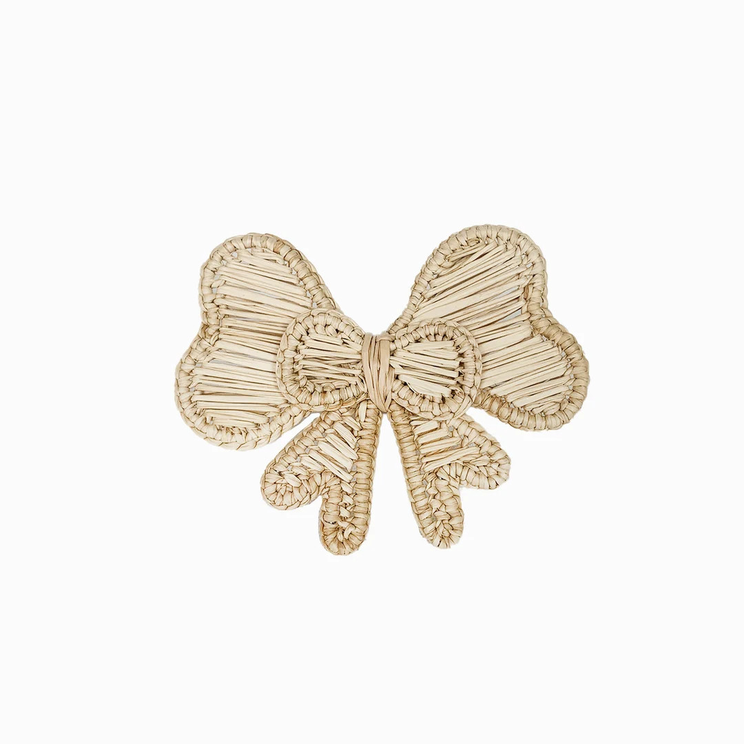 Bow Napkin Rings: Handmade Iraca Straw Tableware, Set of 4/6 - Etsy | Etsy (US)