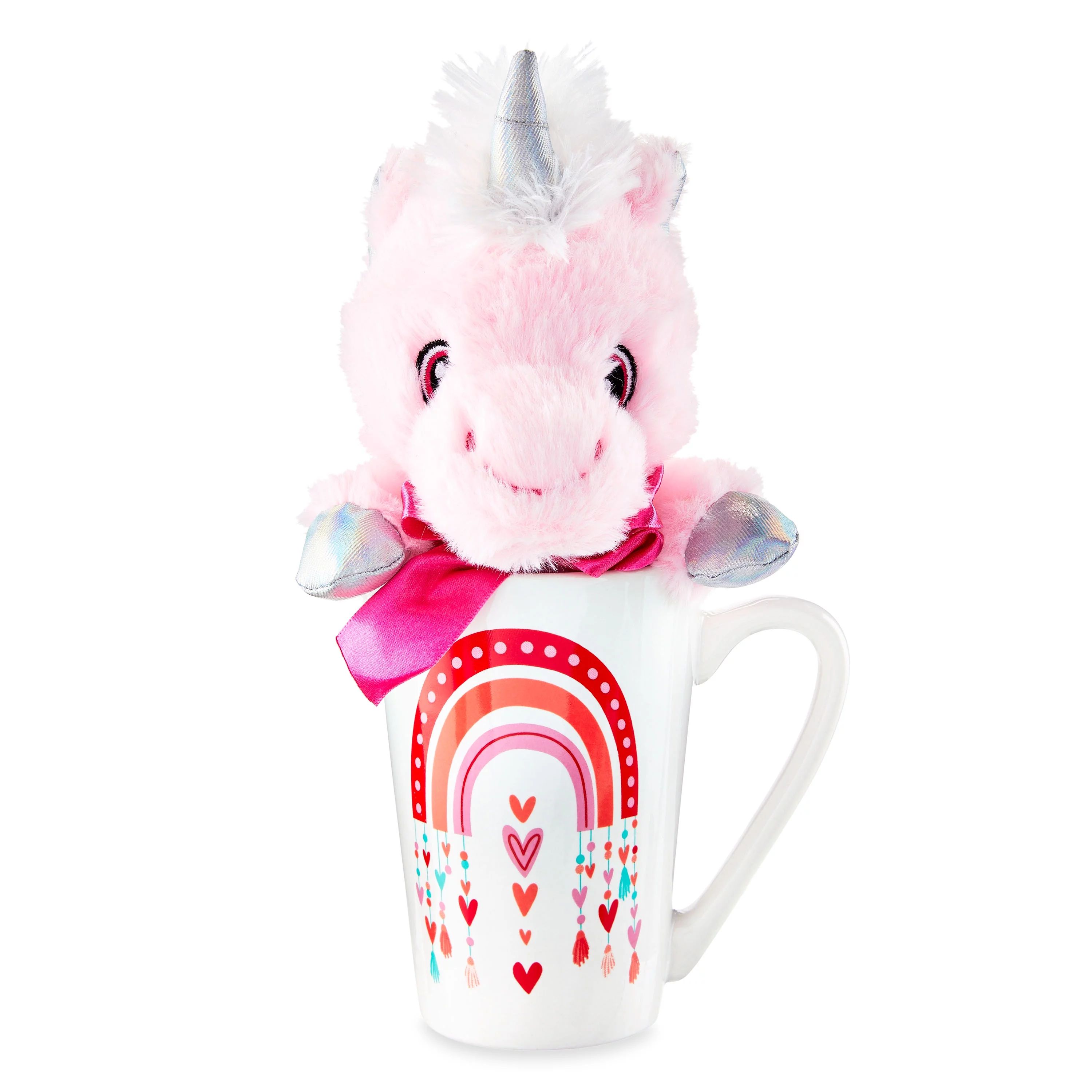 Way to Celebrate! Valentine's Day Plush Toy in Latte Mug, Unicorn - Walmart.com | Walmart (US)