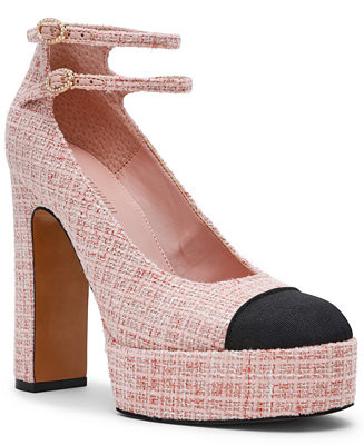 Women's Peyton Cap-Toe Platform Mary-Jane Pumps | Macy's